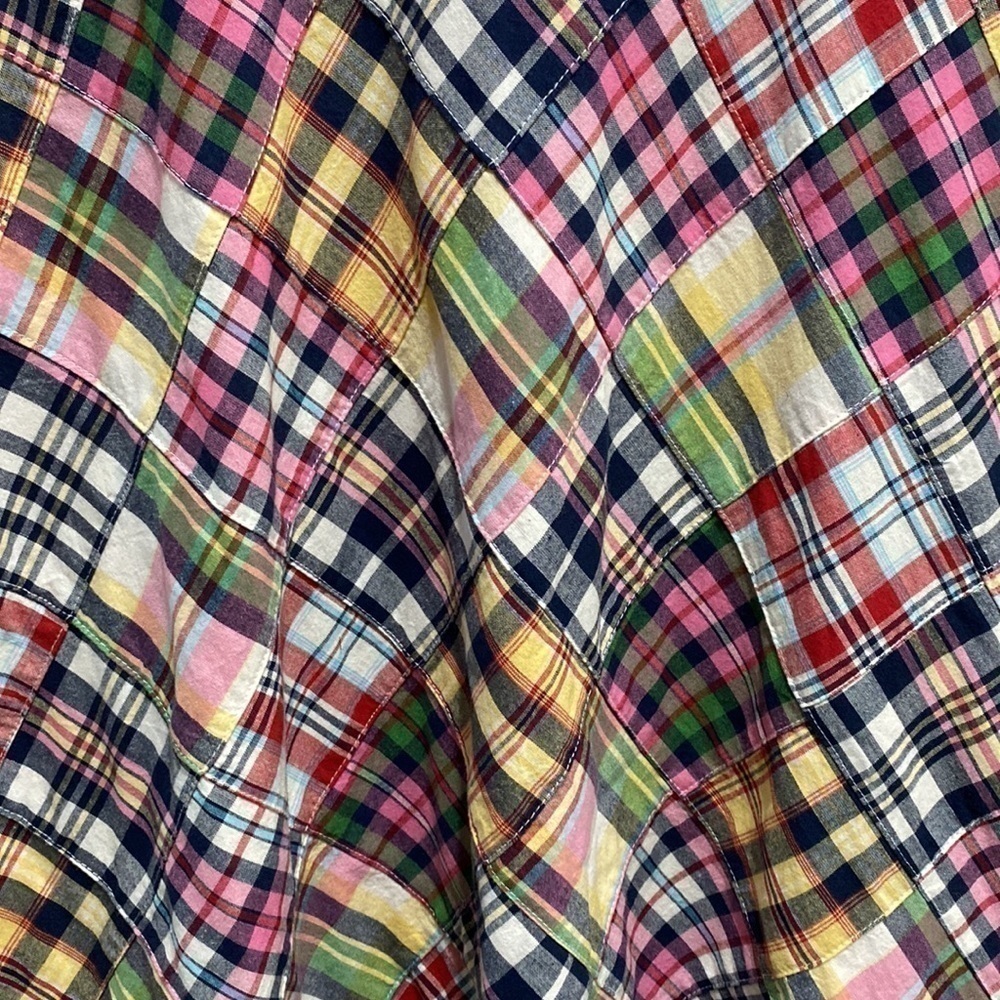 Gap Kids Outlet Girls Madras Sleeveless dress, Medium plaid Classic 🌟 - Picture 4 of 7